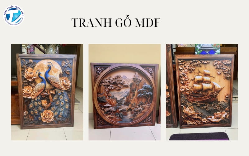 Máy in tranh trên chất liệu MDF